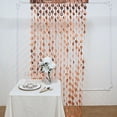 thumbnail image 1 of Balsa Circle Metallic Rose Gold Round 6 feet Foil Tassels Fringe Backdrop Curtains Party, 1 of 8