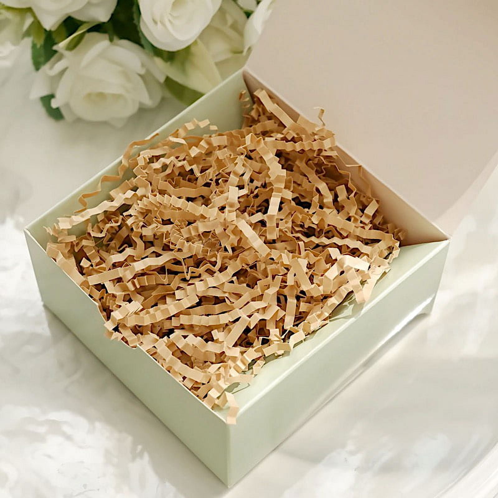 Walmart savings: BalsaCircle Natural 8 oz Crinkle Cut Kraft Paper Shreds Basket Gift Box Filler Party Events