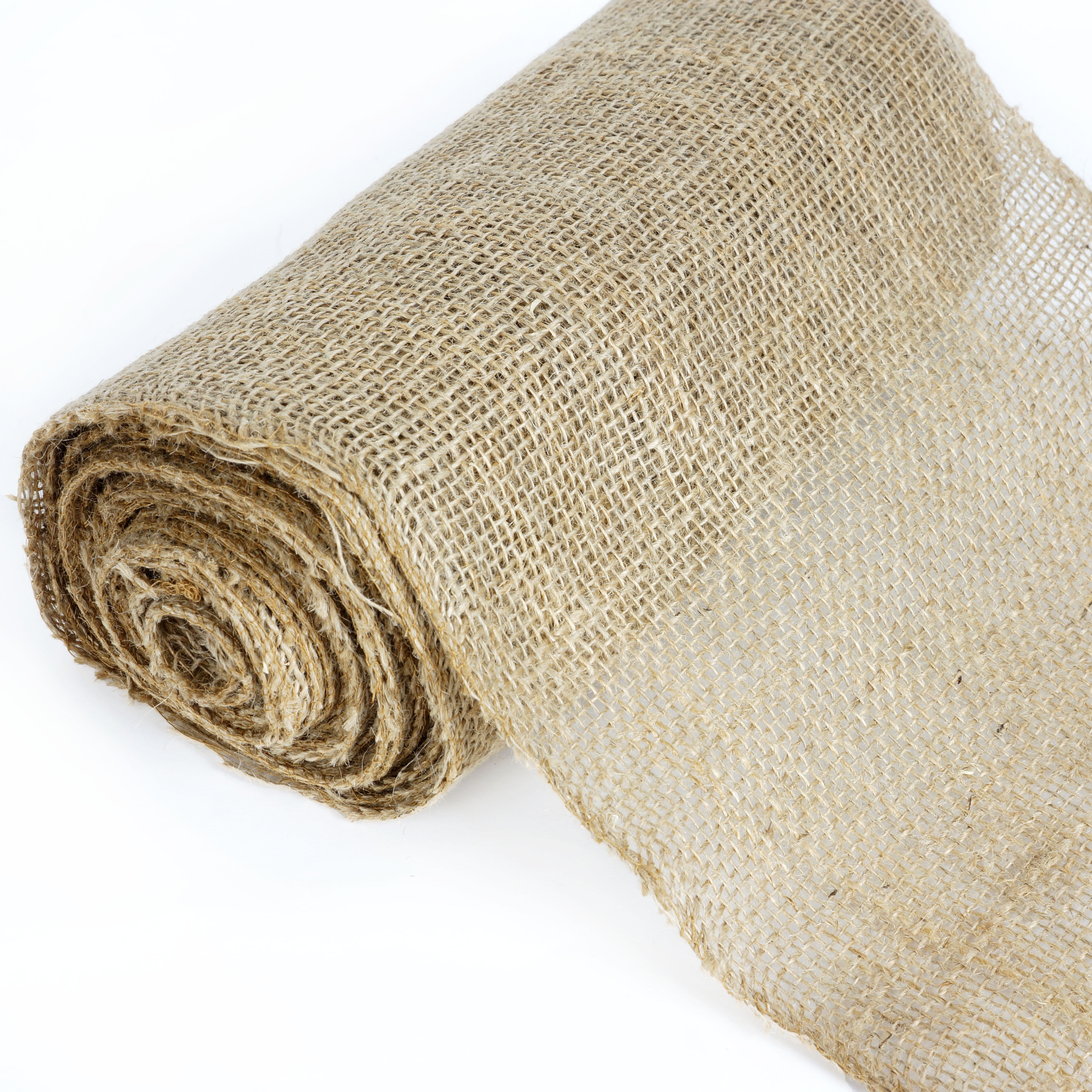 Natural 100% Jute Fabric Burlap Plain Flax Linen Cloth Eco Material Sewing  Craft
