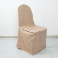 thumbnail image 1 of BalsaCircle Nude Solid Polyester Banquet Chair Covers Slipcovers Party Linens, 1 of 8
