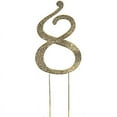 thumbnail image 1 of BalsaCircle Number 8 Cake Topper 2.5" Gold Rhinestone Personalized Wedding Party Monogram Decorations, 1 of 4