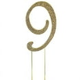 thumbnail image 1 of BalsaCircle Number 9 Cake Topper 4.5" Gold Rhinestone Personalized Wedding Party Monogram Decorations, 1 of 4