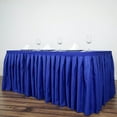 thumbnail image 1 of BalsaCircle Patriotic 17 feet x 29" Royal Blue Polyester Table Skirt Veterans Day 4th July Military Party, 1 of 5