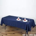 thumbnail image 1 of BalsaCircle 10 Pieces 60" x 102" Navy Blue Rectangle Polyester Tablecloths Table Cover Linen, 1 of 7