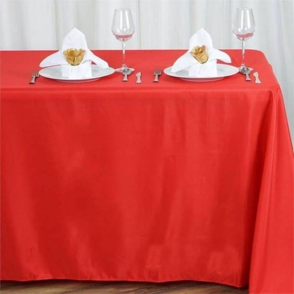 BalsaCircle Patriotic Veterans Day 10 Pieces 90" x 156" Red Rectangle Tablecloths 4th of July Independence Day