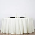thumbnail image 1 of BalsaCircle 6 Pieces 132" Ivory Round Polyester Tablecloths Fabric Table Cover Linens, 1 of 5