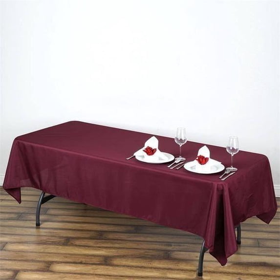 BalsaCircle Patriotic Veterans Day 6 Pieces 60" x 102" Burgundy Rectangle Tablecloths 4th of July Independence Day