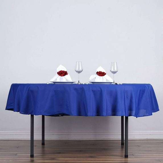 BalsaCircle Patriotic Veterans Day 6 Pieces 90" Royal Blue Round Tablecloths 4th of July Independence Day