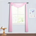 thumbnail image 1 of BalsaCircle Pink 18 feet Sheer Organza Curtain Panel Backdrop Drape Window Decorations, 1 of 8