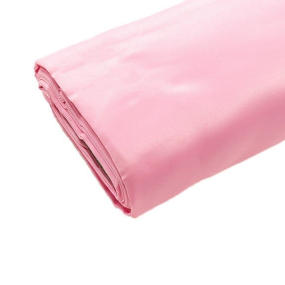 Balsa Circle Pink 54" x 10 yards Lamour Satin Fabric Bolt Put-up Sewing Crafts Draping Decorations