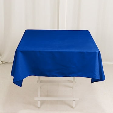 BalsaCircle Royal Blue 54" x 54" Cotton Blend Square Tablecloth Reception Catering Dining Table Linens
