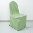 thumbnail image 1 of BalsaCircle Sage Green Solid Polyester Banquet Chair Covers Slipcovers Party Linens, 1 of 8