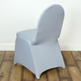 thumbnail image 1 of BalsaCircle Silver Spandex Stretchable Banquet Solid Chair Covers Slipcovers, 1 of 7