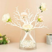 BalsaCircle White 10 Artificial 14" Plastic Manzanita Tree Branches Vase Fillers Centerpieces Party Events