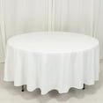 thumbnail image 1 of BalsaCircle White 108" Cotton Blend Round Tablecloth Fabric Dining Table Cover Party Wedding Reception Birthday Catering Event Decorations, 1 of 8