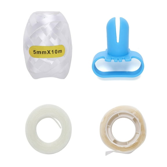 Balsa Circle White Blue Plain Balloon Arch Decorations Tools Kit Set