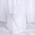thumbnail image 1 of BalsaCircle White Solid Polyester Banquet Chair Covers Slipcovers Party Linens, 1 of 8