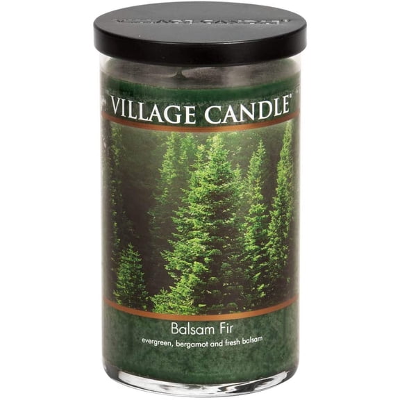 Balsam Fir Large Tumbler Glass Jar, Scented Candle, Notes of Evergreen, Bergamot, and Fresh Balsam, 19 oz.