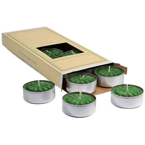 Balsam Fir Tea Lights 10 candles per box 1.5 in. diameter x .63 in. tall