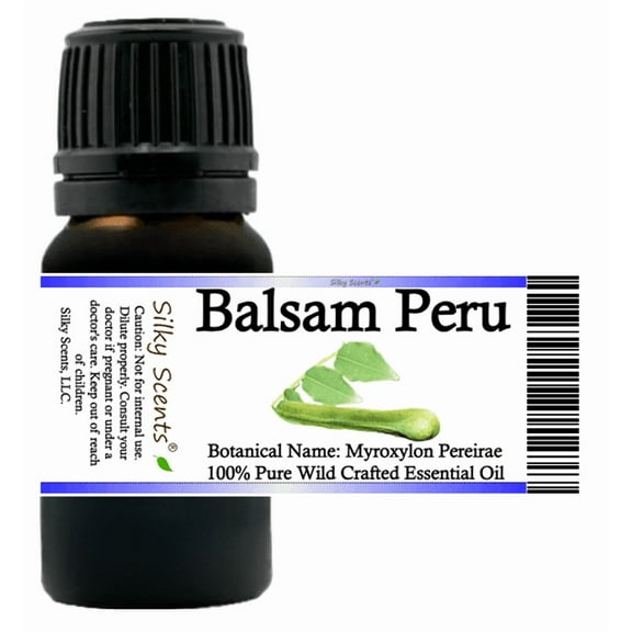 Balsam Peru France Wild Crafted Essential Oil 5 ml (1/6 fl oz) - 100% Pure and Natural by Silky Scents