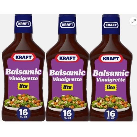 Balsamic Vinaigrette Salad Dressing Lite, 3 Pack, 16 oz