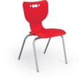 thumbnail image 1 of MooreCo Hierarchy School Chair, 5 Pack, 4-Leg-Red-16", 1 of 2