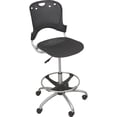 thumbnail image 1 of Circulation Stool, Polypropylene Back/seat, Black, 1 of 3