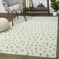 thumbnail image 1 of Balta Archer Modern Polka Dots Area Rug White 5'3" x 7' Abstract, Dots, Geometric 5' x 8' Silver, Off-White, 1 of 5