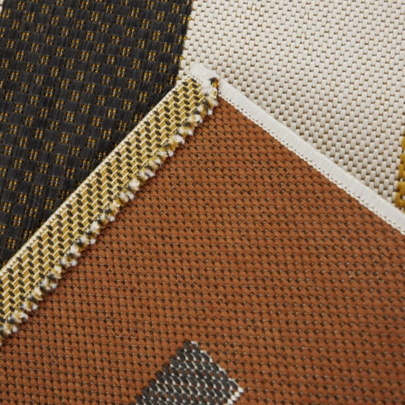 Balta Arturo Modern Stripes Indoor/Outdoor Area Rug 7'10" x 10' - Yellow