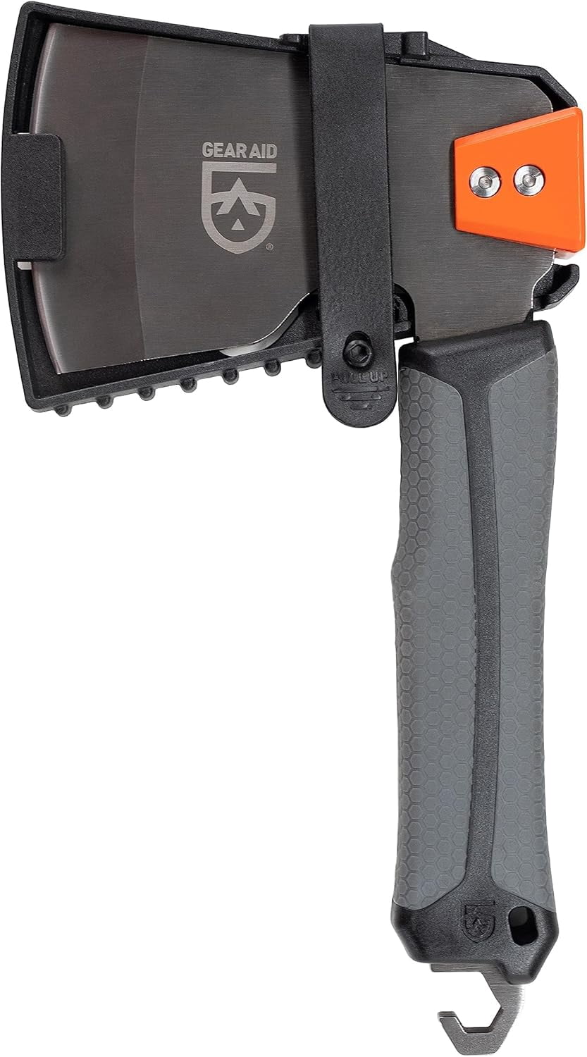 Balta Camp Hatchet: Versatile Fire Tool with Safety Cover, Hammer, Kindling Cutter, and Tent Stake Puller for Outdoor Camping