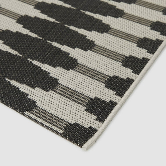 Balta Durant Modern Stripe Indoor/Outdoor Area Rug 7'10" x 10' - Charcoal