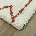 thumbnail image 1 of Balta Eila Geometric Southwestern Shag Area Rug Cream/Rust 7'10" x 10' 8' x 10' Ivory, Off-White, 1 of 5