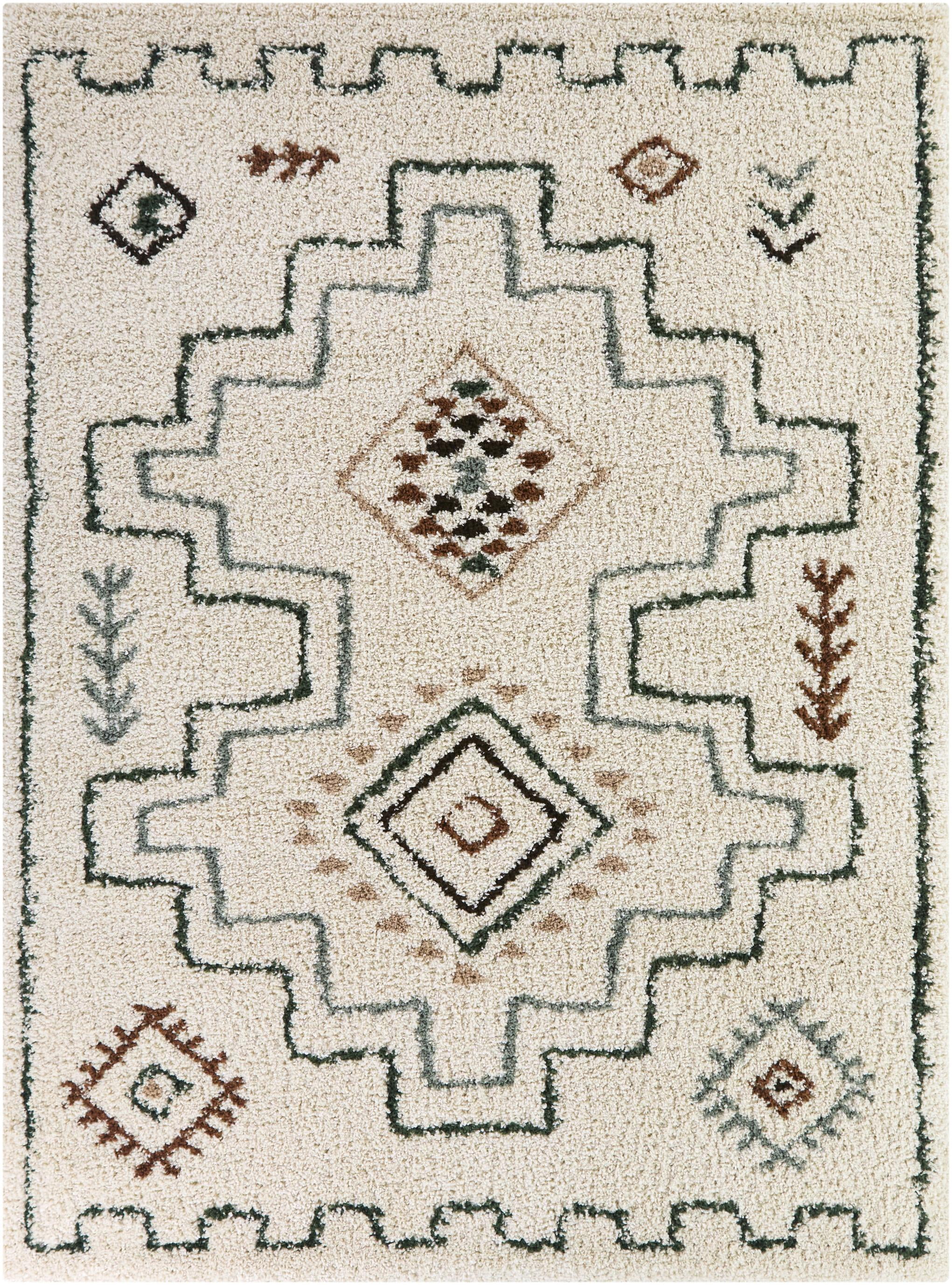 Balta Eugenia Global Moroccan Print Area Rug 7'10" x 10' - Cream