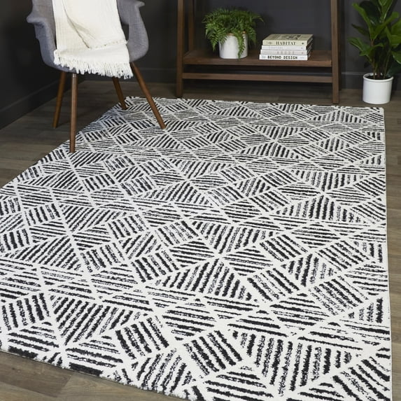 Frederic Contemporary Geometric Area Rug