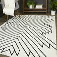 thumbnail image 1 of Balta Henri Contemporary Geometric Area Rug White 5'3" x 7' 5' x 8', 1 of 5