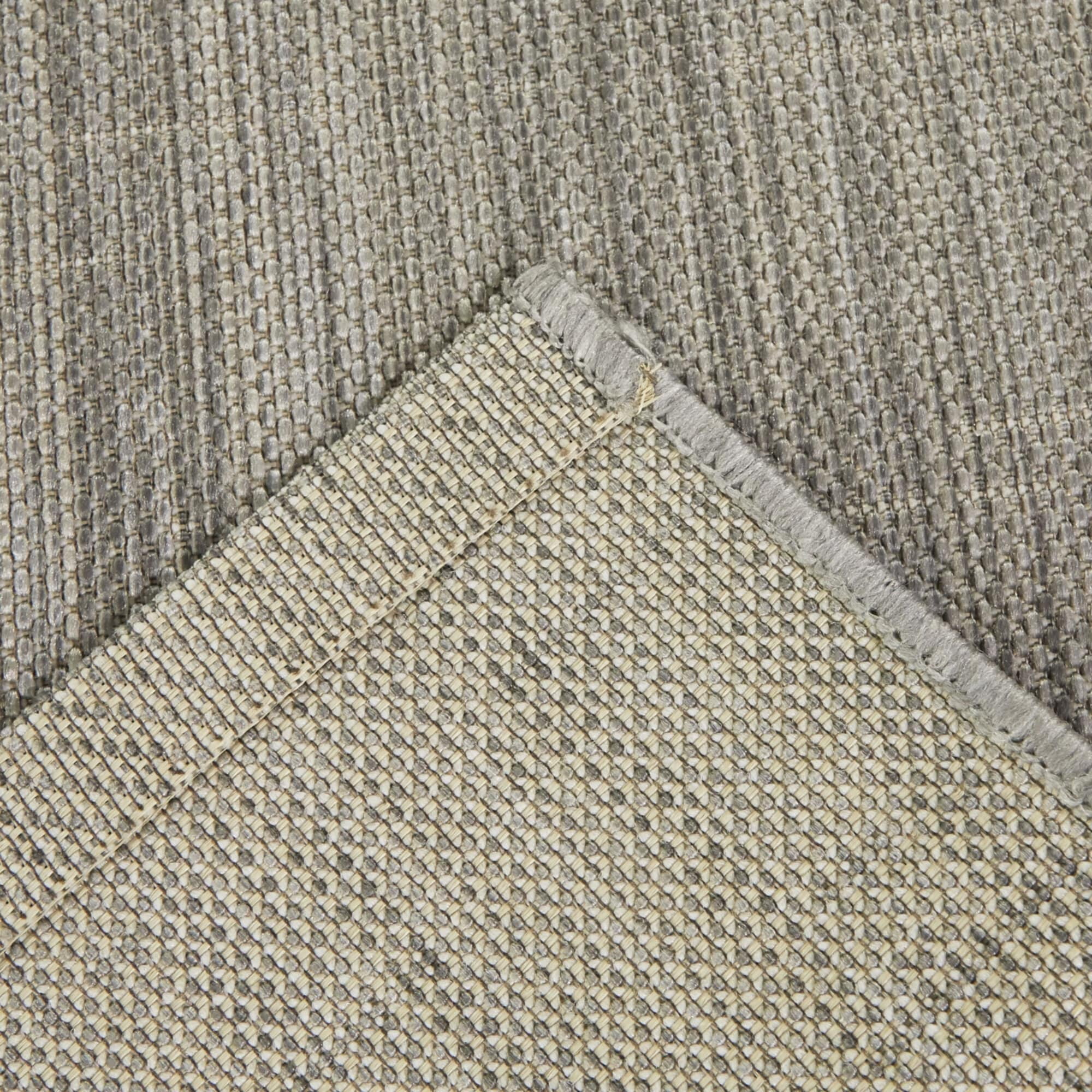 Taupe Flat Woven Rectangular Synthetic Indoor/Outdoor Area Rug