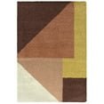 thumbnail image 1 of Balta  Jordan Modern Color Block Shag Area Rug Burnt Orange 4'4" x 6' 4' x 6' Tan, Gold, Cream, 1 of 5
