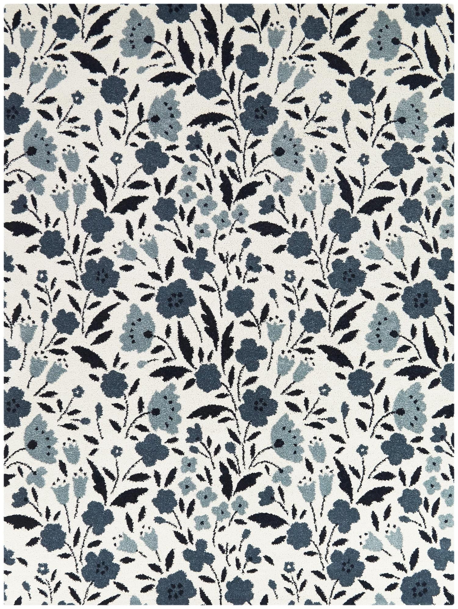 Balta Kelsey Classic Floral Print Area Rug 5'3" x 7' - Blue