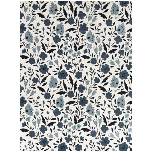Balta Kelsey Classic Floral Print Area Rug 5'3" x 7' - Blue
