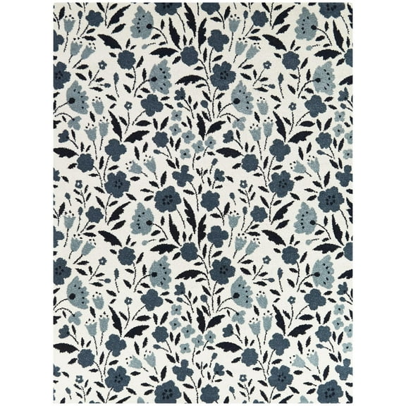 Balta Kelsey Classic Floral Print Area Rug 7'10 x 10' - Blue