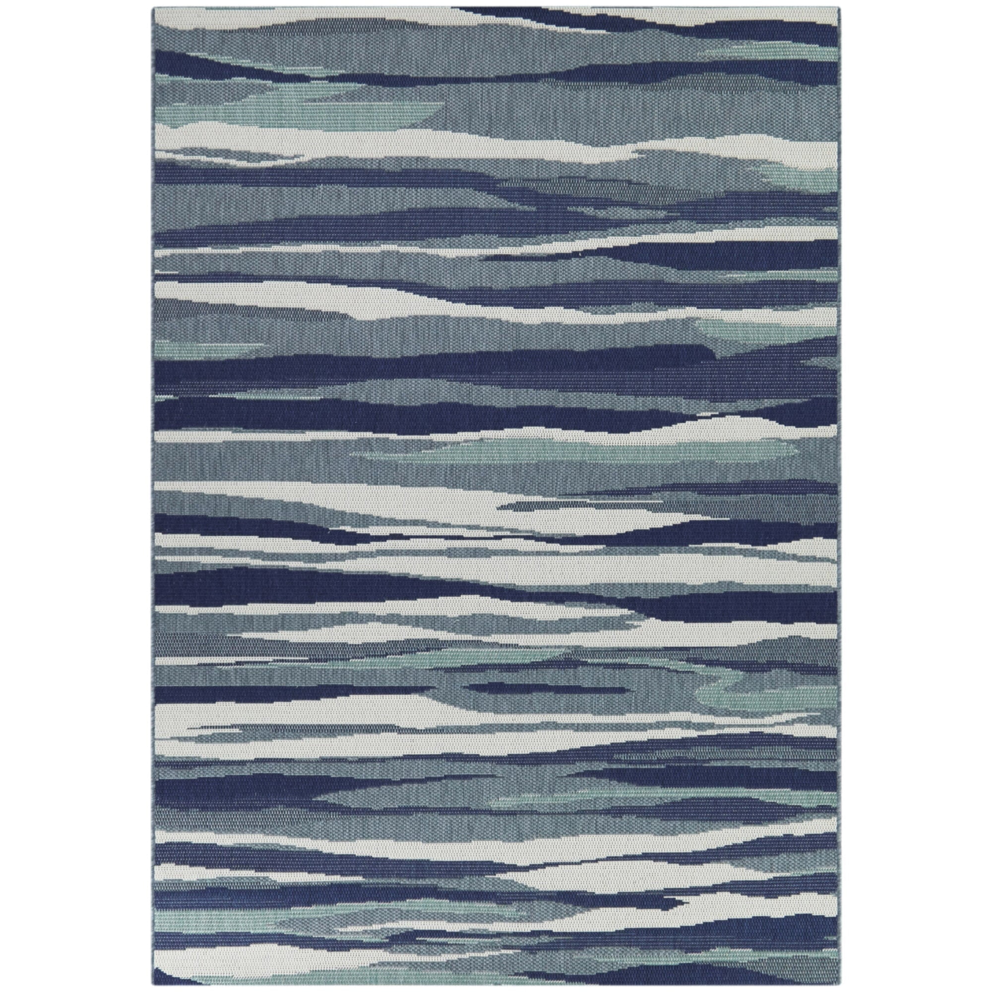 Balta Larkin Abstract Striped Indoor/Outdoor Area Rug 7'10