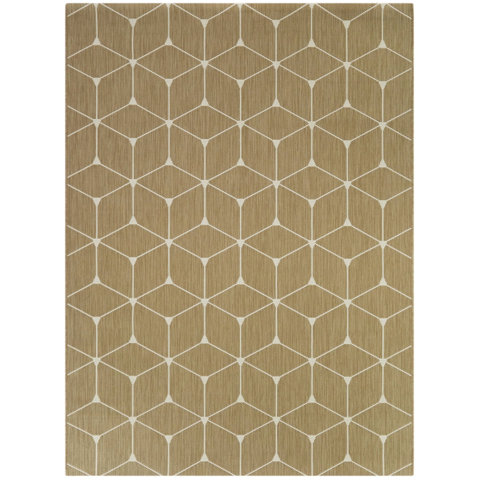 Balta Macsen Geometric Indoor/Outdoor Area Rug Tan 5'3