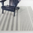 thumbnail image 1 of Balta Marius Striped Indoor/Outdoor Area Rug Grey 5'3" x 7' 5' x 8' Silver, 1 of 5