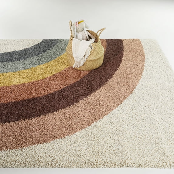 Amelia Rainbow Shag Area Rug