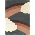 thumbnail image 1 of Balta Mod-Tod Bella Kids Rainbow Shag Area Rug 5'3" x 7' - Grey, 1 of 10