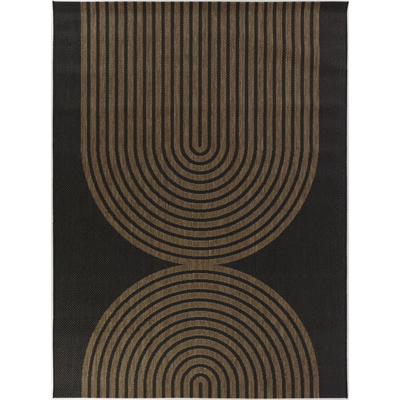 Balta Niccolo Modern Indoor/Outdoor Area Rug Charcoal 5'3" x 7' 5' x 8'