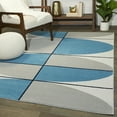 thumbnail image 1 of Balta Nicolas Modern Geometric Area Rug Blue 7'10" x 10' 8' x 10' Navy, Ivory, Cream, 1 of 5