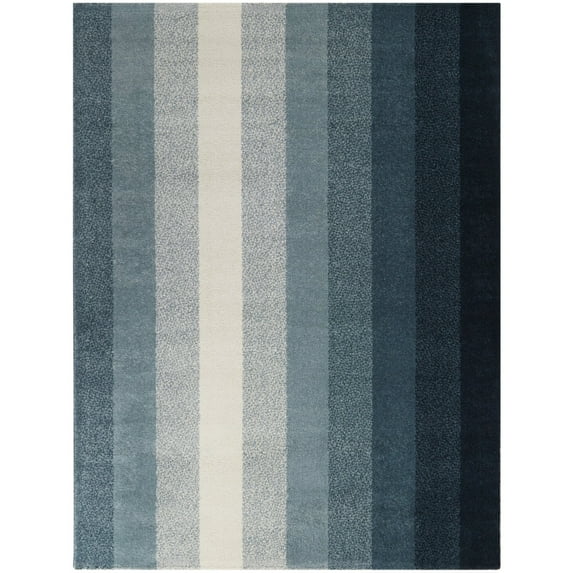Balta Paolo Gradient Stripe Area Rug 7'10" x 10' - Blue
