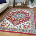 thumbnail image 1 of Balta Percier Bohemian Medallion Area Rug Blue 7'10" x 10' 8' x 10' Indoor Gold, Orange, 1 of 5