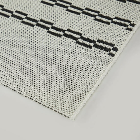 Balta Renvall Stripe Indoor/Outdoor Area Rug Grey 7'10" x 10' 8' x 10'